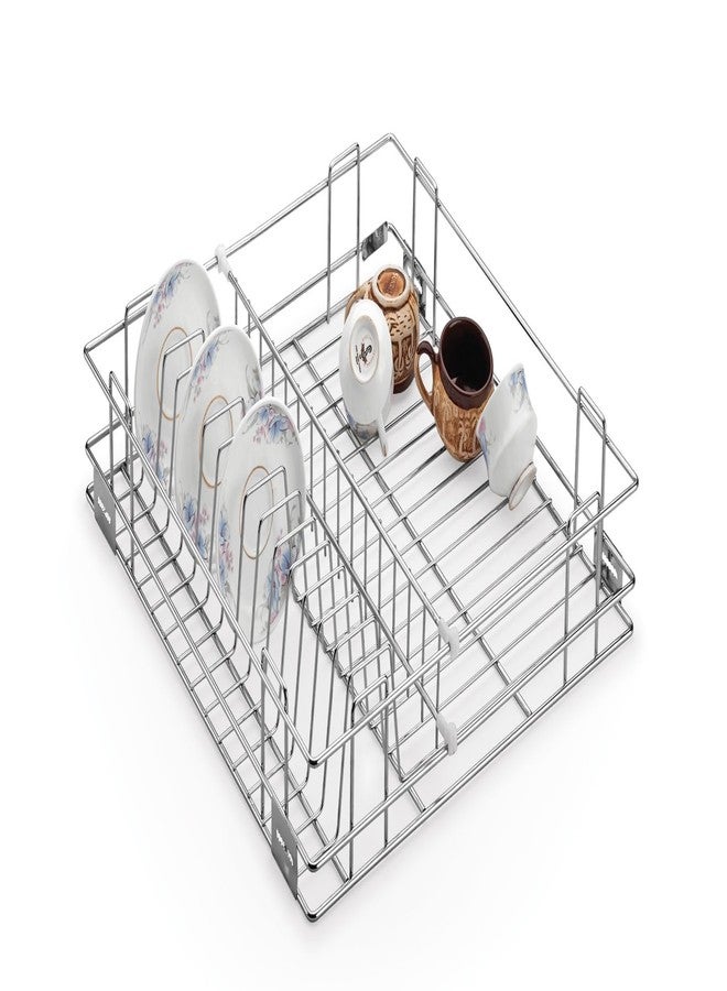 TORO Cutlery Tray Basket/Plate Organizer for Modular Kitchen Trolley/Cabinet/Drawer (CUP-19X18X04) - Image 1